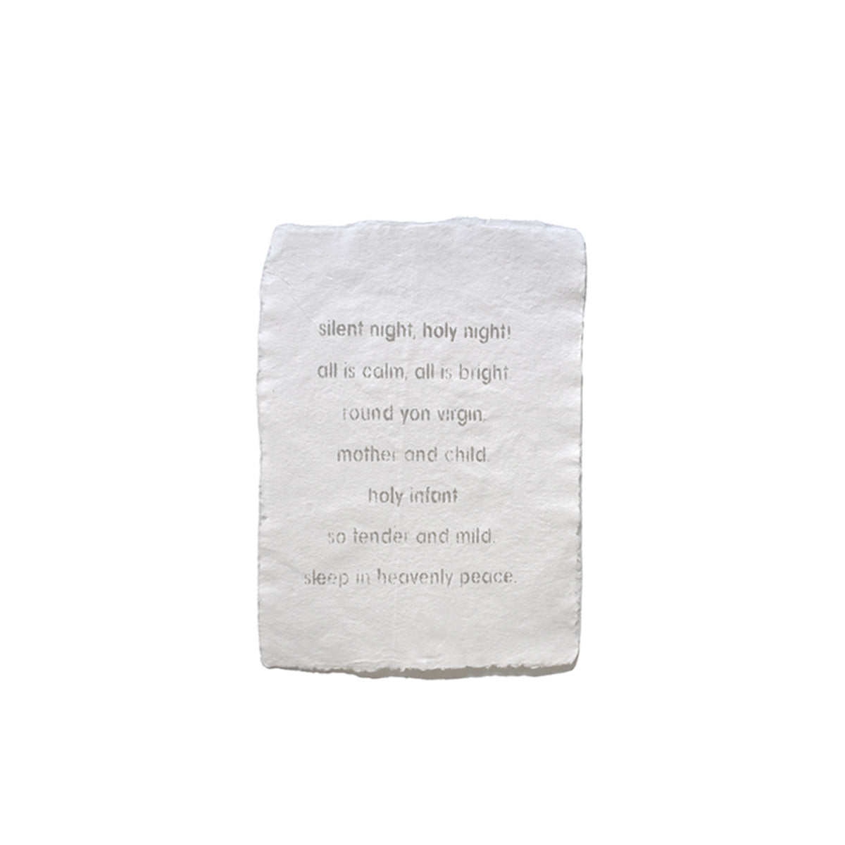 poster SILENT NIGHT white A3