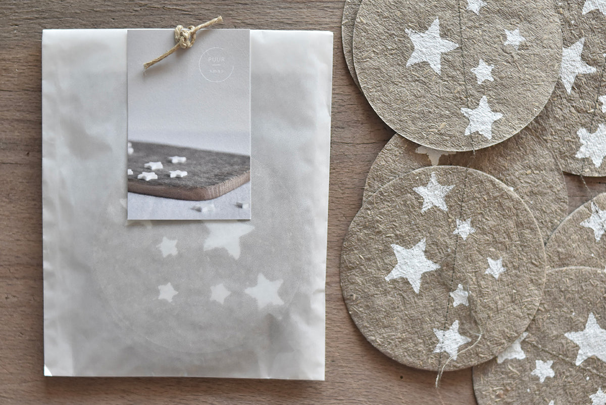 slinger handgeschept papier STER