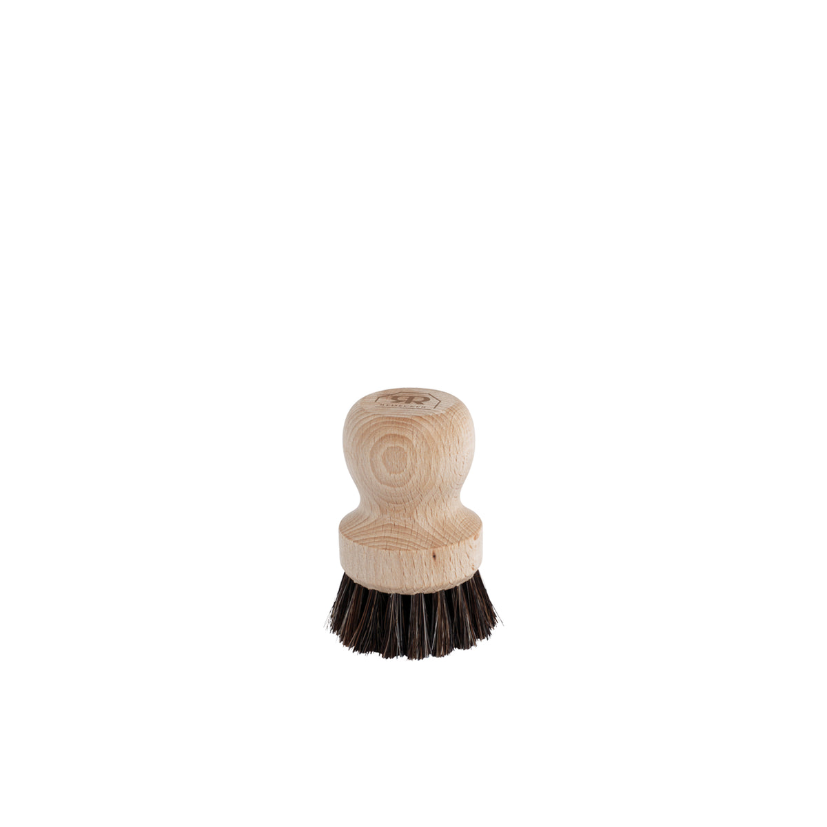 Koffiefilter borstel gemaakt van beukenhout en paardenhaar.