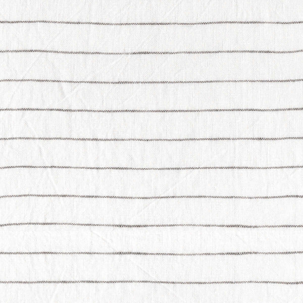 detail van gewassen linnen met streep