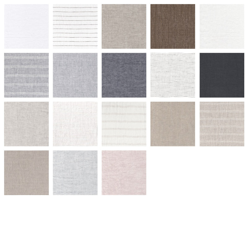 Kleuren kaart puur linnen kussens.