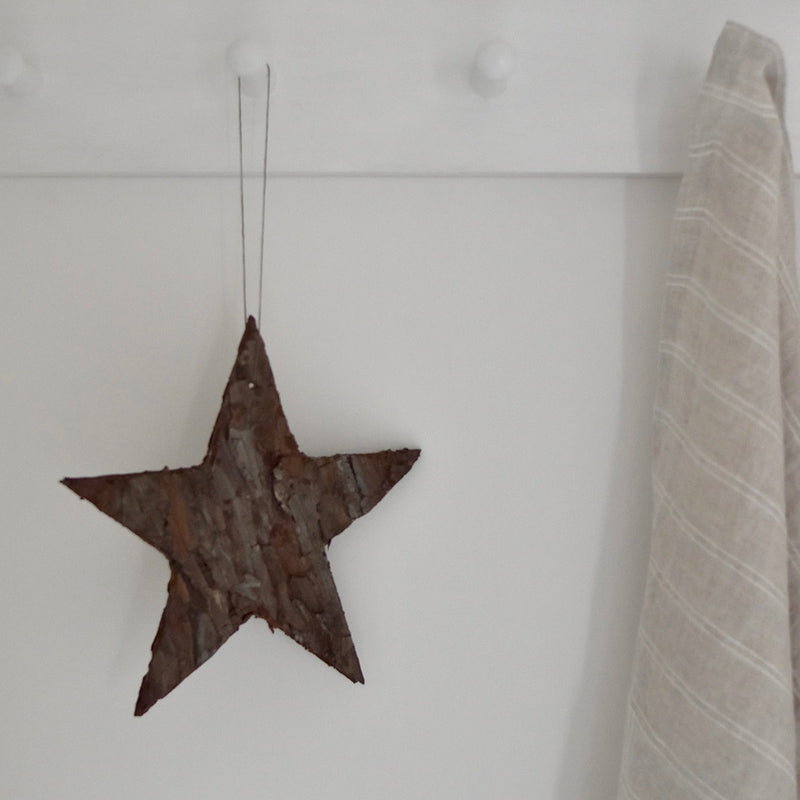 Linnen theedoek met mooie streep in naturel en off white.